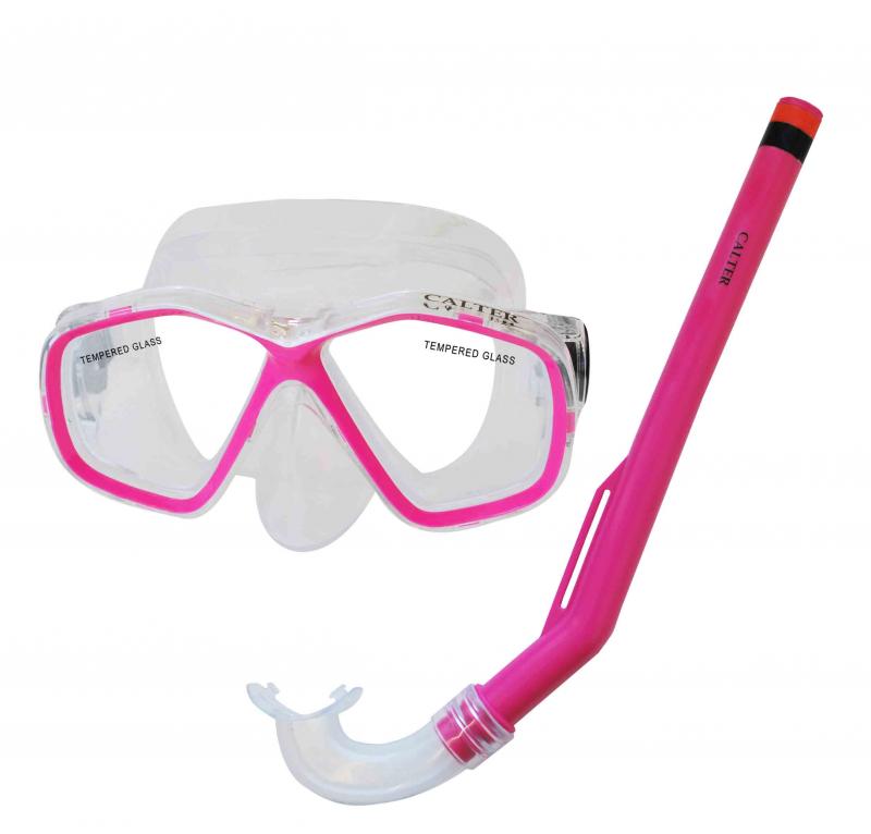 CALTER KIDS S06+M278 PVC, ružový Potápačský set