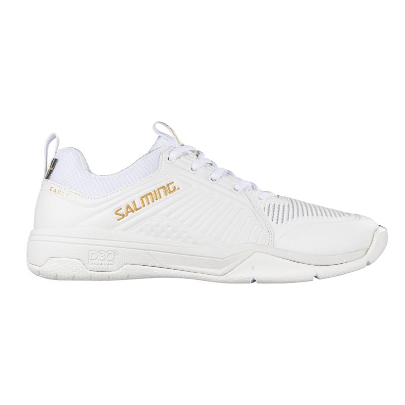 Salming Eagle 2 White/Gold sálovky + osvěžovač obuvi