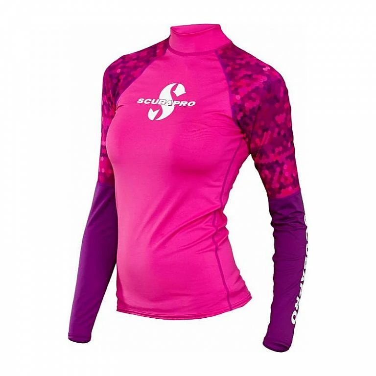 Levně Scubapro Dámské lycrové triko RASHGUARD FLAMINGO UPF50, dlouhý rukáv - S