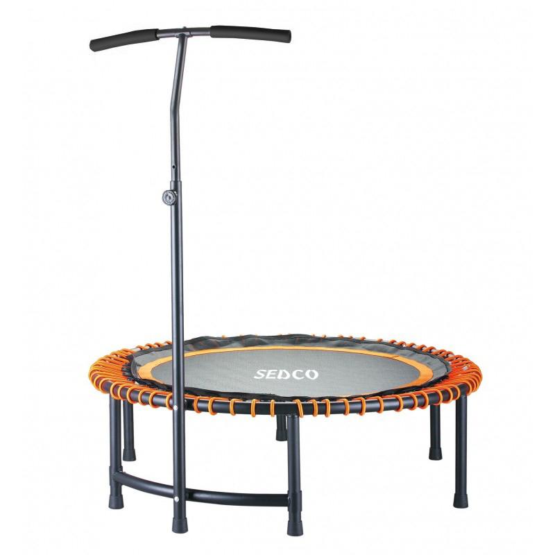 Sedco Trampolína fitness s madlem TP107 - 114 cm - Oranžová