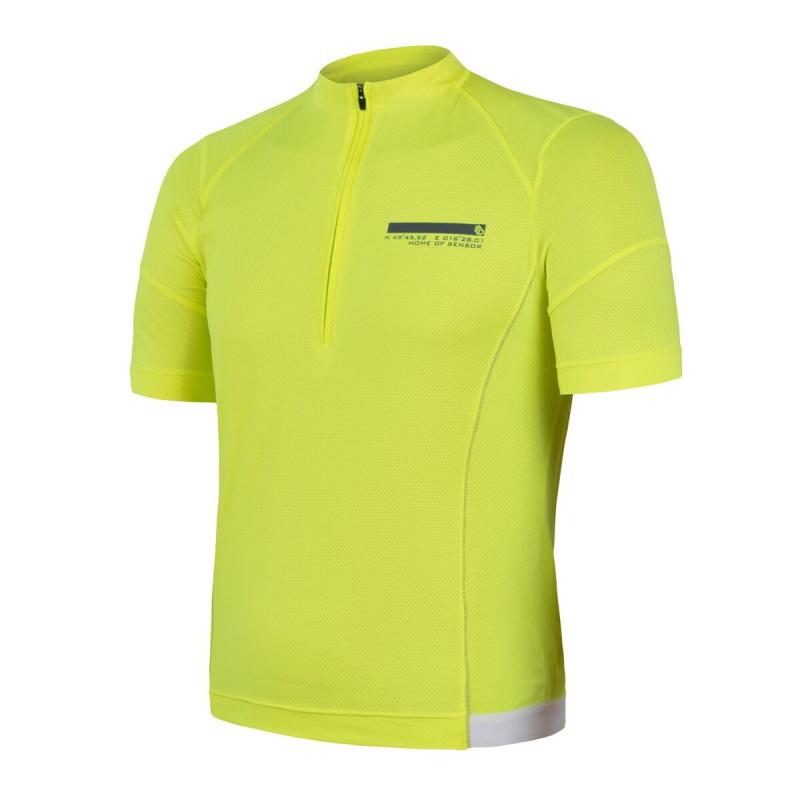 Sensor Coolmax Entry Neon Yellow pánsky cyklistický dres