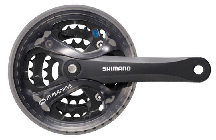 Shimano kliky Acera FC-M361 175 mm, 48-38-28 zubů, černé, s krytem řetězu, čtyřhran, v krabičce