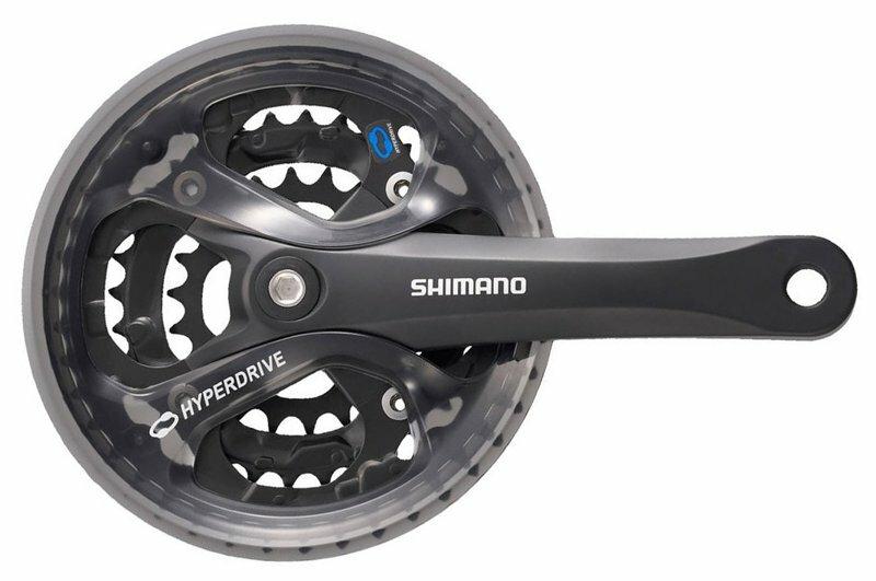 Shimano kľuky Acera FC-M361 175mm 42-32-22, čierne, s krytom, 7/8 speed, štvorhran, v krabičke
