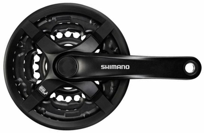 Shimano kľuky Tourney FC-TY501-L 175mm 42-34-24 zubov, čierne s krytom, v krabičke