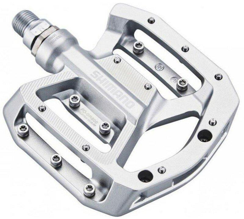 Shimano pedále PD-GR500 Flat strieborné BMX, DH, slalom, v krabičke