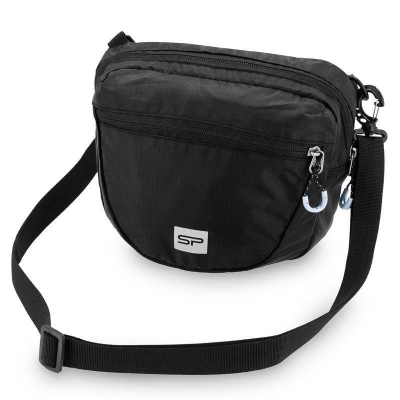 Spokey CROCO Taška přes rameno, 4 l, černá