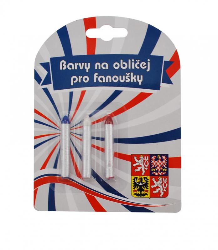SportTeam Farby na tvár ČR 4 ceruzky