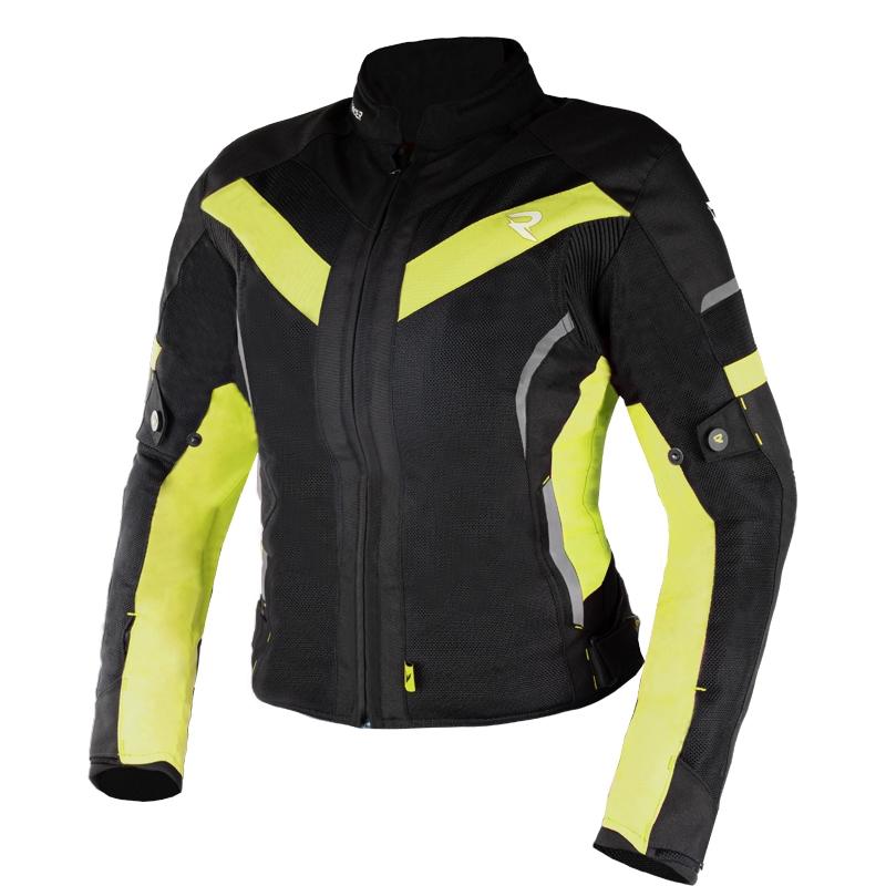 Street Racer Dámská bunda na motorku Betty II Air černo-fluo žlutá + sleva 300,- na příslušenství