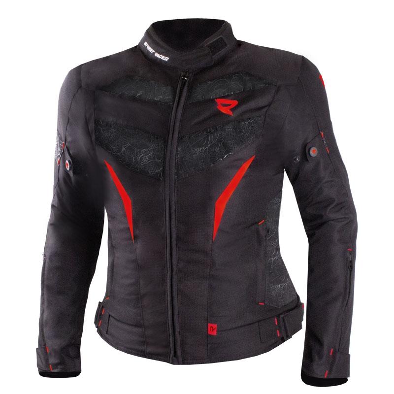 Street Racer Dámska bunda na motorku Rose čierno-červená + zľava 16 € na príslušenstvo