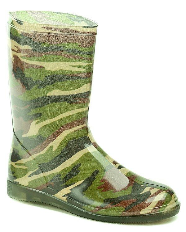 Svetlá Gumená Obuv Army zelená dámska obuv