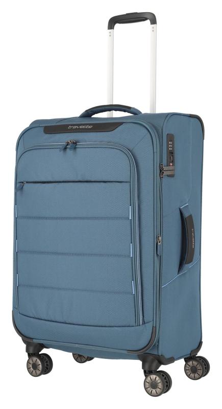 Travelite Skaii 4w M Blue kufr + kosmetická taštička zdarma