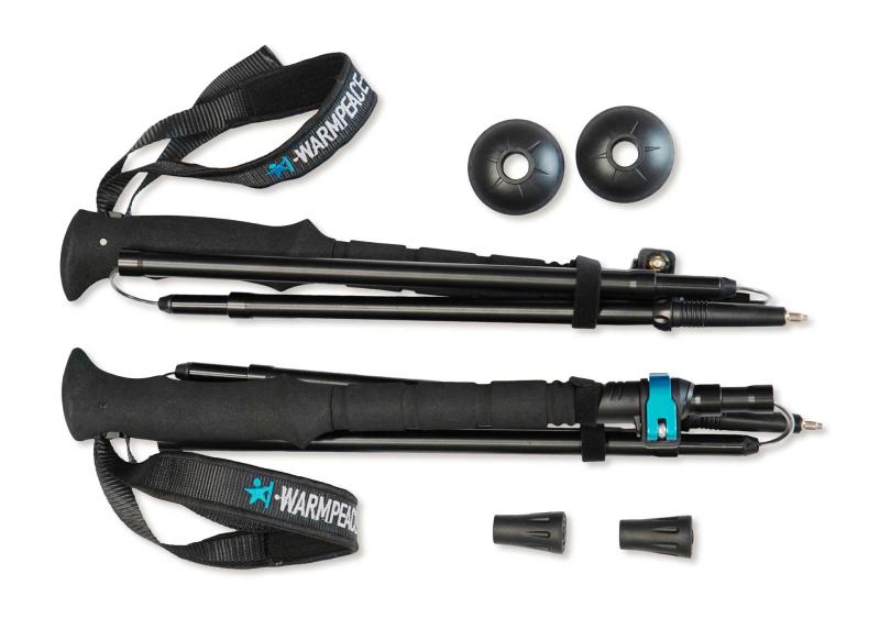 Warmpeace RIDGEWALK black/blue trekové hole