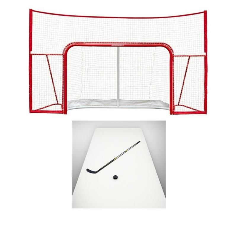 Winnwell 72 ProForm branka s postranní sítí + WINNWELL Shooting Pad Extreme Roll Up 300x150x0,3 cm