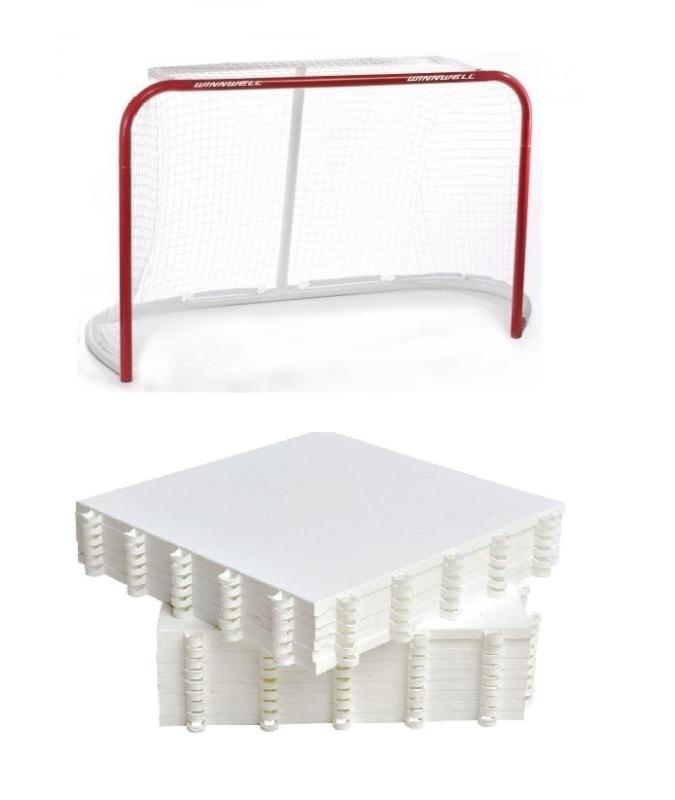 WINNWELL Quik Net 72 branka + Hockey Revolution Hockey Tiles desky (8 ks)