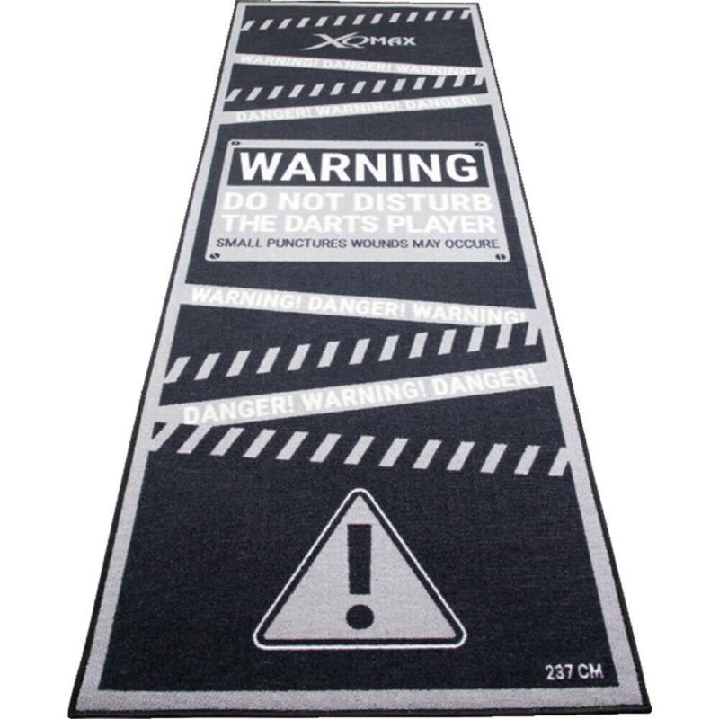 Xq Max Podložka/koberec na šípky DARTMAT - warning