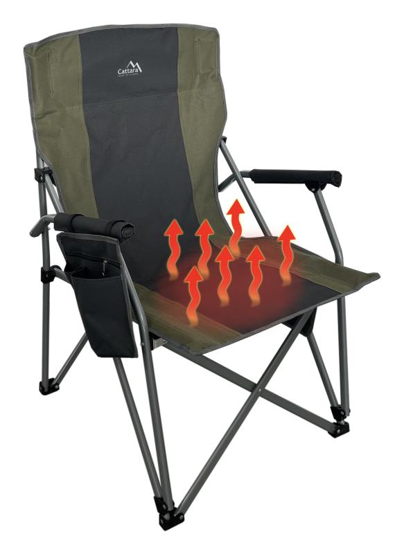 Cattara Židle kempingová skládací WARM s vyhříváním